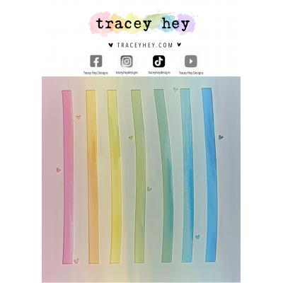 Tracey Hey Stencil - Vertical Stripes